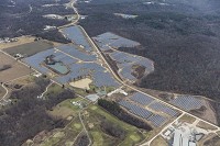 Duke Energy's new solar plant at Naal Support Activity Crane, about 40 miles south of Bloomington, uses about 76,000 solar panels across nearly 145 acres the utility leased from the U.S. Department of the Navy. Courtesy photo