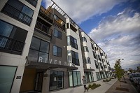 The River Rock Apartments opened last year along Mishawaka Avenue just west of Main Street. Staff photo by Michael Caterina