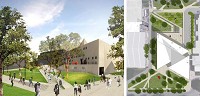 Artist's renderings show the complete Eskenazi Museum of Art on the IU Bloomington campus. The museum will be closing in May 2017 so work can be done. Courtesy imaage