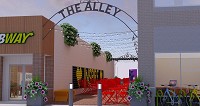 Concept art for The Alley in downtown Tipton. Submitted image