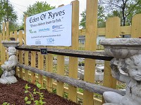 Where children lear to fish: The Eden of Ryves garden will help children in the community understand how to grow their own fresh produce in a responsible and sustainable way. Staff photo by Austen Leake