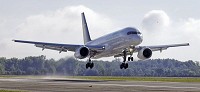A Boeing 757 lands at Grissom Air Reserve Base in this July 16, 2014 file photo. The aircraft was the first to land on the newly renovated runway following a $3.2 million project that added expansion joints in the runway.