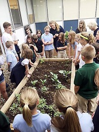 Some of Greg Schneider's horticulture students partners with a local elementary school in Greensburgh to assist them in creating a garden club. The number of graduating college students entering Indiana's agbioscience industry is low, attributed partly to the local of awareness that agriculture has opportunities for STEM students. Provided photo