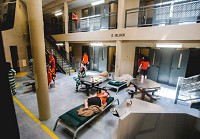 The Floyd County jail typically holds around around 280 inmates, which&nbsp; is about 50 more than the facility's official capacity. News-Tribune file photo by Josh Hicks
