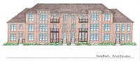 Developer Bob Coolman plans to redevelop the former St. Paul School property in Valparaiso with multi-unit owner-occupied homes like this. Provided image