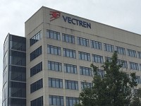 Vectren's riverfront headquarters in Evansville. Staff photo by John Martin
