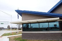 State officials unveiled the Indiana State Police&rsquo;s new $7 millioon weigh station along the northbound lanes of Interstate 65 just north of Seymour on Thursday afternoon. Staff photo by Aubrey Woods