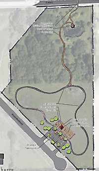Whitestown&rsquo;s newest park will feature biking/walking trails, basketball courts and a wooded area. Submitted graphic