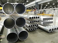 A wide variety of aluminum extrusions at Nanshan America, 3600 U.S. 52 South. The company is one of many in Lafayette that uses or transforms steel and aluminum for manufacturing. Staff photo by John Terhune