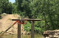 Work is underway on the Ohio River Greenway extension in Clarksville. Photo by Ken Conklin, Clarksville Parks Department
