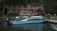 A Bennington pontoon boat, manufactured by Boat Holdings Inc. in Elkhart, is shown in this photo from the company's website. Polaris Industries Inc. of Minnesota is buying Boat Holdings Inc. for $805 million. Photo provided