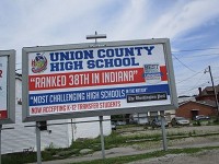 The Union County-College Corner Joint School District is using billboards in hopes of attracting more stuents. Provided photo