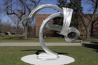 Major by John Adduci is asculpture on display at Purdue University Northwest's Hammond campus. Staff photo by Kale Wilk