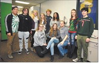 Pendleton Heights High School&rsquo;s WEEM-FM radio station and its student staff have been named finalists for national awards. Staff photo by John P. Cleary
