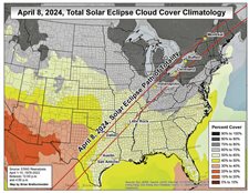 Eclipse day historically more cloudy than sunny for Central Indiana