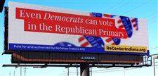 New billboards urge Indiana Democrats to take Republican ballots in upcoming May 7 primary