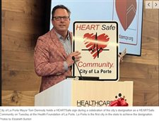 La Porte first city in state to be named a HEARTSafe Community