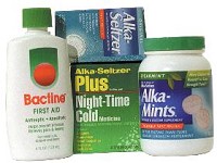 Those were the days: Health care products were made by Miles Inc. and Bayer Corp. in their Elkhart faclities. In addition to the products shown, the company made One-A-Day, Chocks and Flintstones vitamins locally.