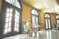 FRENCH LICK — Gina Hardin interviews Donna Carbaugh of Hardinsburg for a dealer’s position at Blue Sky Casino, slated to open in The Valley later this year. On Friday, there was a job fair to help the company that is to run the casino find 1,000 employees. The fair will continue today. After three interviews, Carbaugh was hired. She will start training in a couple of weeks. Herald Times / CHRIS HOWELL