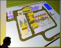 New Ethanol Plant: The layout of the new ethanol plant to be built in the Ag Biovision Park was announced at a press conference Thursady afternoon. Kyle Evens photo
