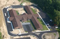 An aerial view of the North Vernon Education and Training Center.