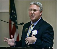 Randy Woodson talks to the Lafayette Rotary Club on "What's Happening in Alternative Energy" Tuesday at University Inn. Woodson is the Glenn W. Sample Dean of Agriculture at Purdue University. By John Terhune/Journal &amp; Courier