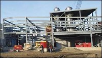 UNDER CONSTRUCTION - Workers get back to the task of constructing a new ethanol plant in Marion on Ind. 18 West. OSCAR SALINAS / osalinas@marion.gannett.com
&nbsp;