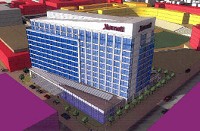 The city doesn’t know which brand of Marriott the new hotel would be. Courtesy Acquest Realty Advisors Inc