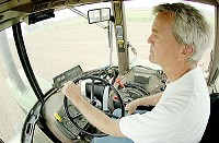 Franklin farmer William Kirklin plants corn in a field off County Road 525E. PHOTO BY SCOTT ROBERSON