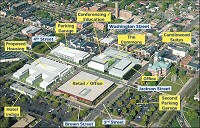 A rebuilt Commons is the center of developments envisioned for downtown Columbus. Artist's rendering