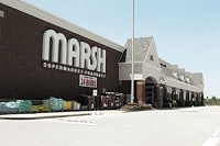 Businesses, such as Louie’s, top left, McDonald’s, top right, and Marsh, above, dot the landscape around Stones Crossing Road and State Road 135 in White River Township. Bargersville and Greenwood are looking to annex unincorporated areas in the Center Grove area. Daily Journal of Johnson County file photo