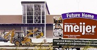A sign announces growth on the south end of Marion. Meijer is slated to open next year. J. Morehead/Chronicle-Tribune photo