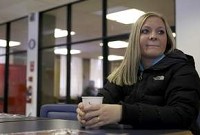 "I'm worried because, once I graduate, who knows if I'll be able to find a job," says Indiana University South Bend student Leslie Star, 22, who is racking up college loans. Her father was laid off last week. Tribune photo/MARCUS MARTER