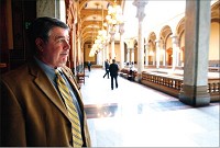 Budget-conscious: As a member of the Indiana House Ways and Means Committee, Rep. Bob Cherry is focusing on the state budget. But he thinks government reform should be left up to local officials. Tom Russo / Daily Reporter