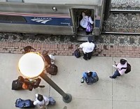 Riders get on the Amtrak train to Chicago on Friday in Lafayette. With discussions about federal money being spent to add high-speed rail lines in the Midwest, some locals are getting excited about the possibilities for Lafayette. By Michael Heinz/Journal &amp; Courier