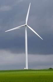 Wind turbines in Benton County in June. (Jamie Lynn Chevillet / Journal &amp; Courier)