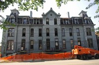Jama Neuhoff&acute;s family-owned development company has purchased this building, known as the Owen Block, at the intersection of Second and Chestnut streets in the historical preservation district of Evansville with plans to convert it into condos. JASON CLARK / Courier &amp; Press
