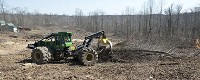 This photo from March shows land being cleared in the crossroads area of Ind. 45 and Ind. 445 in Greene County for a connector road to the new I-69 highway. David Snodgress | Herald-Times