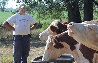 "Right now, we're in the fear-driven side" of the livestock market, Terry Hayhurst said. "Everybody's afraid what [prices] might end up doing. We don't know where that outcome is. The good Lord's the only one that knows that." Staff photo by Jim Avelis