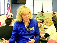 Challenger Glenda Ritz upset Tony Bennett in a tight race for Indiana superintendent of public instruction on Tuesday, becoming the first Democrat to hold the office since 1971. Maureen Hayden photo