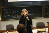 Indiana State Superintendent of Schools Glenda Ritz speaks at the Collaborating for Education &amp; Research Forum at Notre Dame on Saturday morning. Staff photo by Santiago Flores