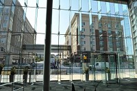 Natural light flows into Fort Wayne&rsquo;s Grand Wayne Center, a 28-year-old meeting facility that underwent a $42 million renovation and expansion in 2005. Across the street is a Courtyard by Marriott, completed in 2010. Skywalks connect the Embassy Theatre with the Grand Wayne Center and the Marriott. Staff photo by Jason Clark