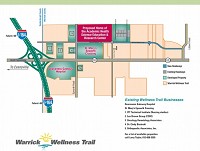Warrick County officials released this map of the proposed location for the expansion of the IU Medical School-Evansville on Tuesday.
