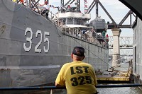 The LST is seen in this file photo.