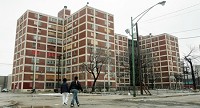 Part of the Chicago Housing Authority's Cabrini-Green public housing complex in January 2005. (Photo: Tim Boyle/Getty Images)