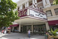 The State theater in downtown South Bend posted the message "Thanks for being you Mayor Pete" Tuesday following Mayor Pete Buttigieg's announcement in The Tribune that he is gay. SBT Photo/SANTIAGO FLORES