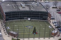 Apex Climbing South Bend was awarded money from the Regional Cities Intiative to help convert a port on the now vacant former College Football Hall of Fame facility seen here in this December, 2015 photo by staff photographer Greg Swiercz