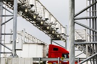 Several rows of license plate readers are added to both the Lincoln and Kennedy bridges in preparation for the tolls which begin Dec. 30, 2016. Staff file photo