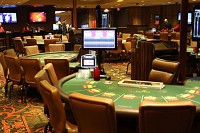 Ameristar's baccarat room is shown. Provided photo