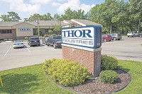 Thor Industries is headquartered at 601 E. Beardsley Ave. in Elkhart.&nbsp;Elkhart Truth file photo